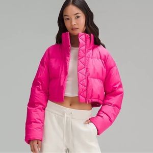 NWT LULULEMON Wunder Puff Super-Cropped Jacket SNCP 6 Sonic pink. Never worn!